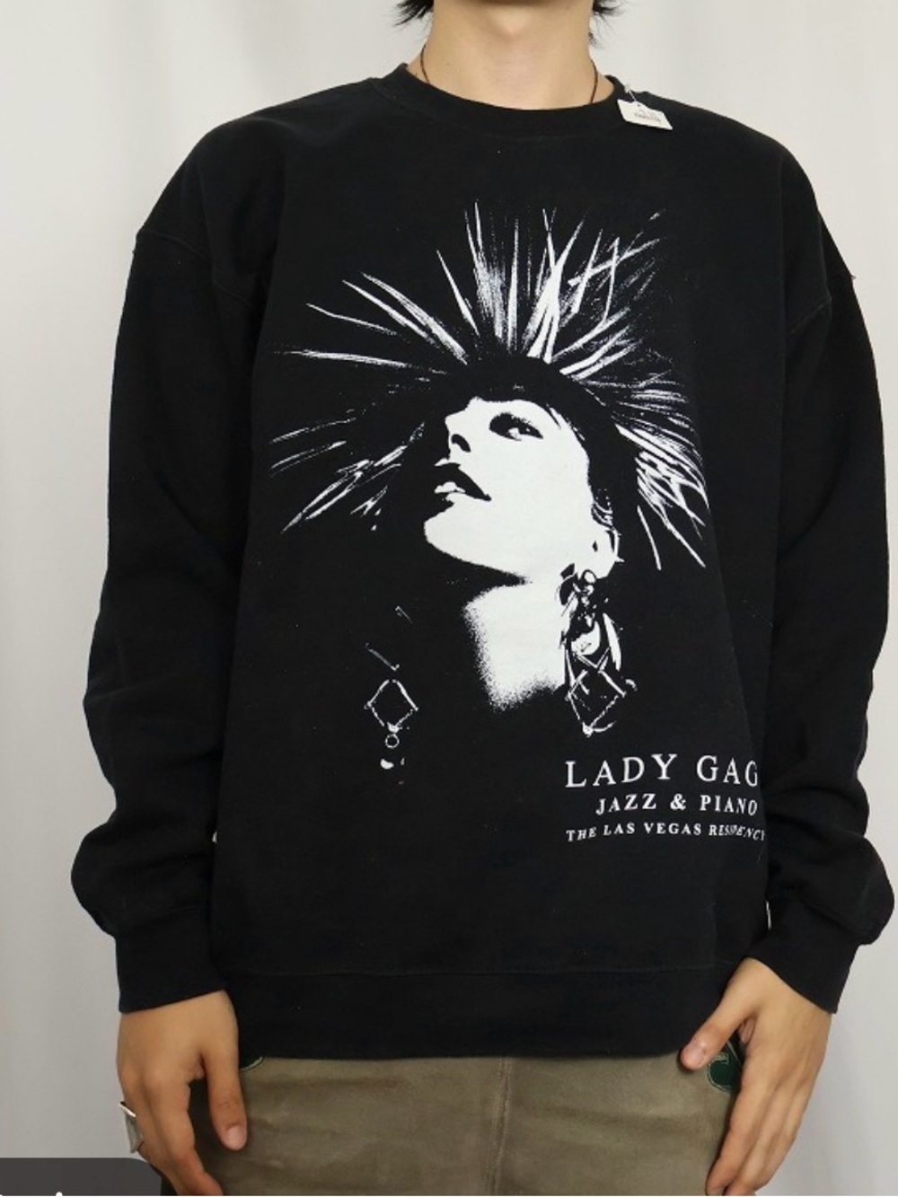 Lady Gaga Jazz & Piano The Las Vegas Residency 2022 Black Concert Sweatshirt